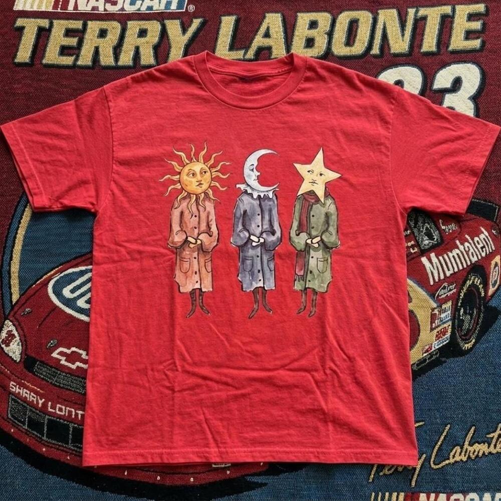 Celestial T Shirt Sun Moon & Star Graphic Tee